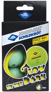 Stalo teniso kamuoliukai DONIC P40+ Glow